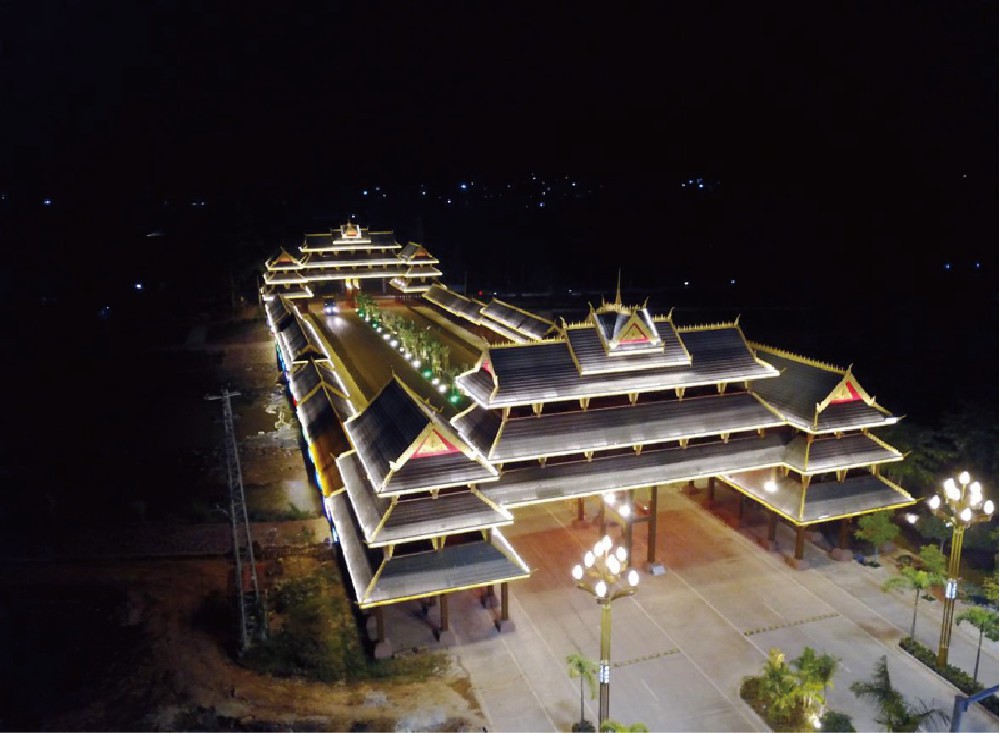 普洱市景谷勐卧大桥夜景