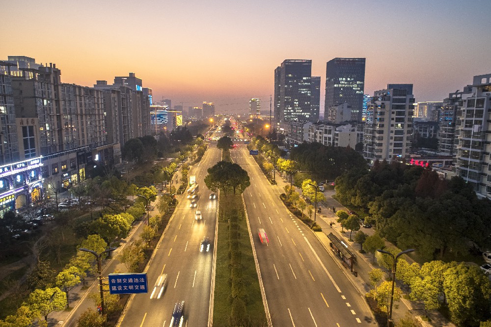 扬州市文昌西路夜景